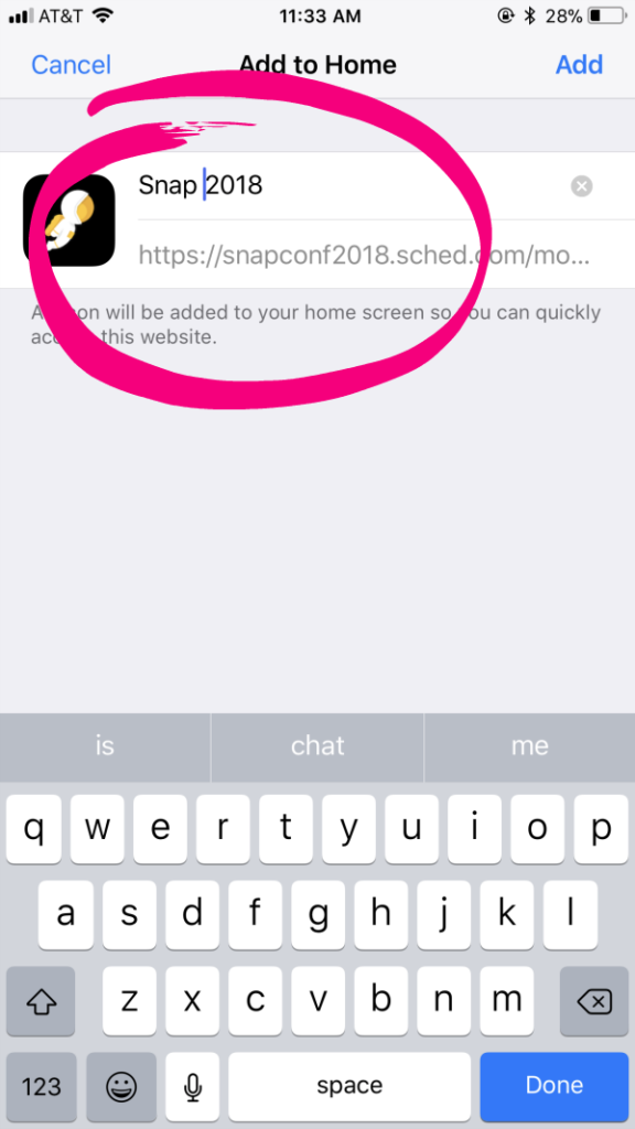 Snap Conference 2018 Mobile Schedule